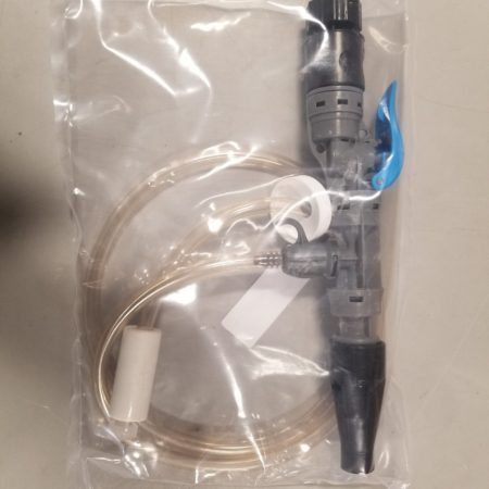Sprayer and hose for Odor Butler foaming solution, wrapped in plastic for shipping