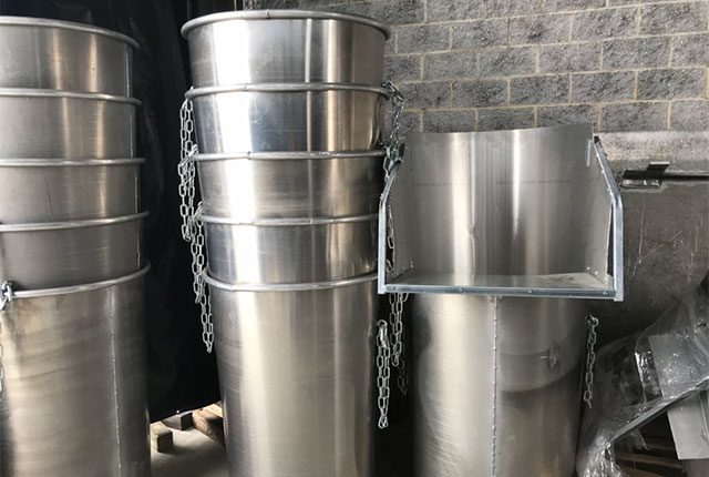 aluminum chute parts